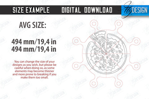 Pizza Board Laser Cut Bundle | Pizza Cutter Board | Serving Board | Engraved Cutting Board | CNC Files SVG Fly Design 