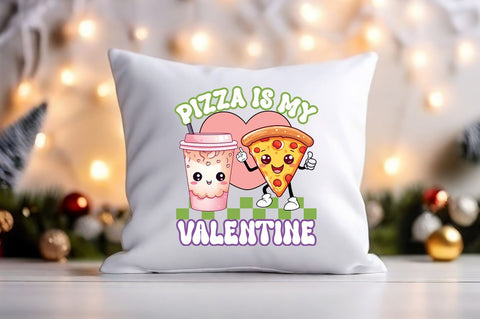 Pizza is my valentine PNG Design Sublimation Designangry 