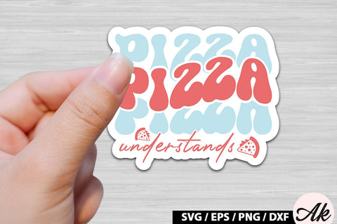 Pizza understands Retro Stickers SVG akazaddesign 