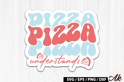 Pizza understands Retro Stickers SVG akazaddesign 
