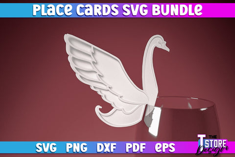 Place Cards SVG | Paper Cut SVG Design | Paper Cards SVG The T Store Design 