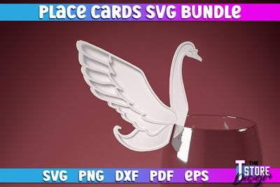 Place Cards SVG | Paper Cut SVG Design | Paper Cards SVG The T Store Design 