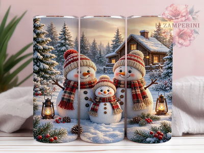 Plaid Christmas Snowmen 20oz Tumbler, Plaid Christmas, Christmas Snowmen, Plaid Snowmen, Snowmen Tumbler, Plaid Tumbler, Christmas Tumbler, Plaid Snowmen PNG Sublimation Li Zamperini 
