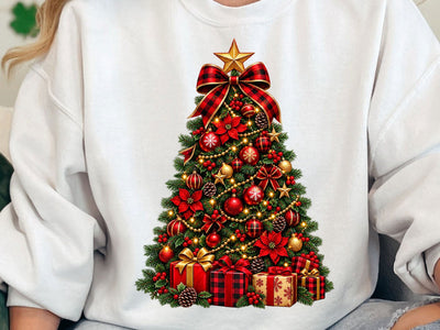 Plaid Christmas Tree PNG SVG artprintfile 