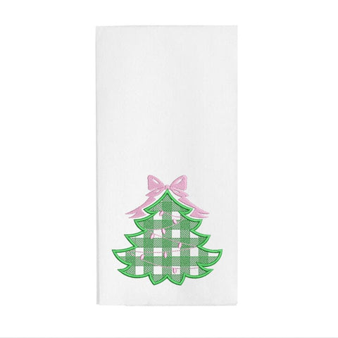 Plaid Christmas Tree with Bow Quick-Stitch Embroidery Design Embroidery/Applique DESIGNS Creatively Embroidery 