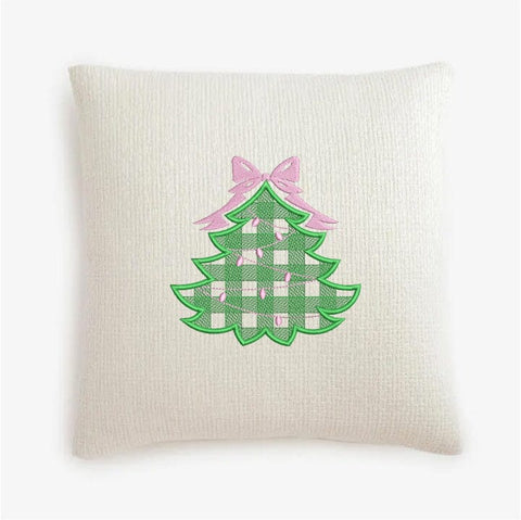Plaid Christmas Tree with Bow Quick-Stitch Embroidery Design Embroidery/Applique DESIGNS Creatively Embroidery 