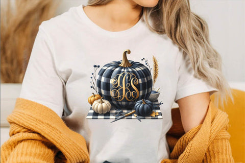 Plaid Pumpkin Clipart Set Sublimation Clipart Bundle Sublimation SVGArt 
