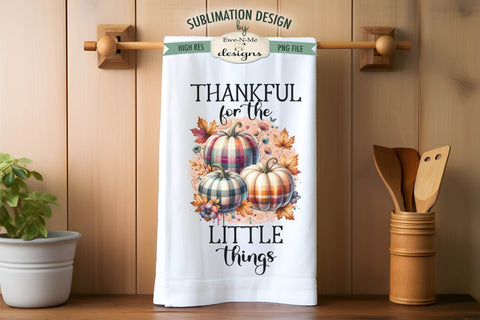 Plaid Pumpkins | Fall Thanksgiving Towel Sublimation Designs Sublimation Ewe-N-Me Designs 