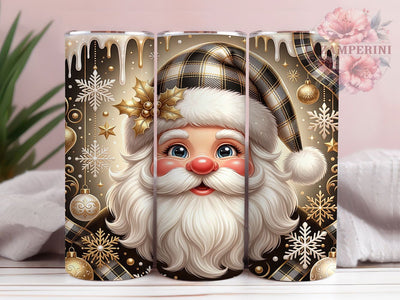 Plaid Santa Face 20oz Tumbler, Plaid Santa Face, Santa Face Tumbler, Plaid Santa Tumbler, Plaid Christmas, Santa Tumbler Wrap, Christmas Santa PNG, 20oz Tumbler Wrap Sublimation Li Zamperini 
