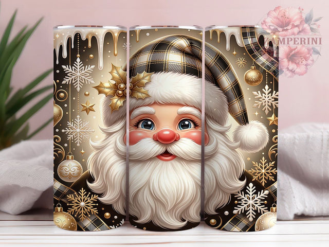 Plaid Santa Face 20oz Tumbler, Plaid Santa Face, Santa Face Tumbler, Plaid Santa Tumbler, Plaid Christmas, Santa Tumbler Wrap, Christmas Santa PNG, 20oz Tumbler Wrap Sublimation Li Zamperini 