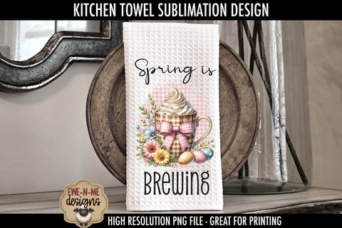 Plaid Spring Mugs Easter Eggs | Kitchen Towel Sublimation Sublimation Ewe-N-Me Designs 