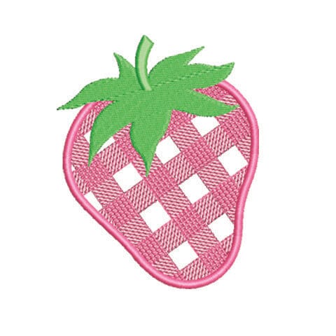Plaid Strawberry Embroidery Design Embroidery/Applique DESIGNS Creatively Embroidery 