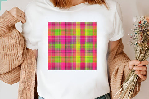 Plaid-Summer - Digital Papers Digital Pattern SVGArt 