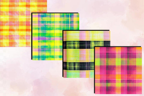 Plaid-Summer - Digital Papers Digital Pattern SVGArt 