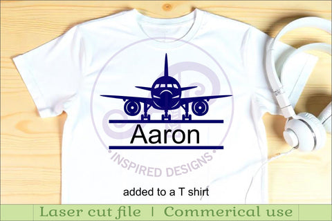Plane name sign svg laser cut file SVG APInspireddesigns 