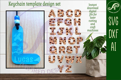 Plane theme tag letter designs keychain DIGITAL SVG SVG APInspireddesigns 