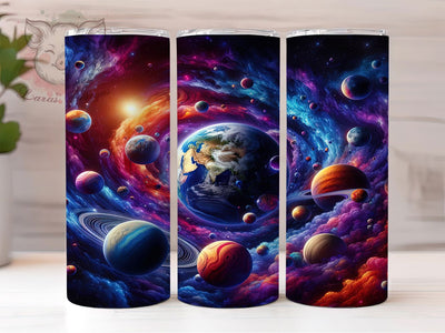 Planetary Alignment 20oz Tumbler, Celestial Sublimation Design, Space Galaxy PNG Wrap, 20oz Tumbler Sublimation, Astrology Cup Wrap, Cosmic Sublimation Design, Digital Planetary Wrap Sublimation Lara' s Designs 