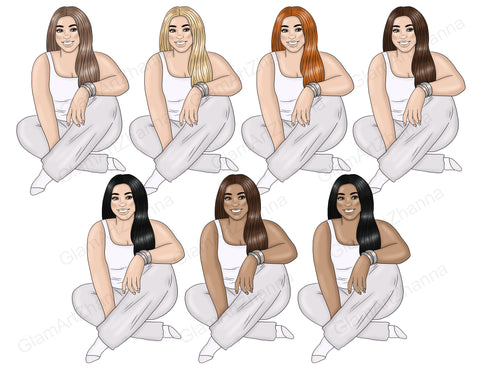 Planner Girl Graphics | Boss Babe Clipart SVG GlamArtZhanna 