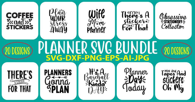 Planner SVG Bundle SVG Syaman 