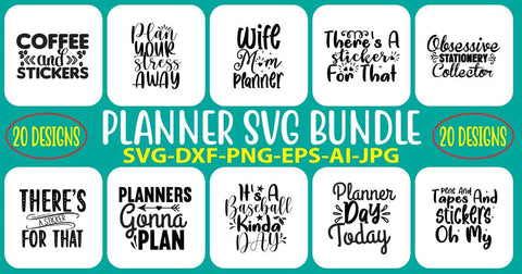Planner SVG Bundle SVG Syaman 