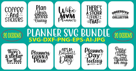 Planner SVG BUndle SVG Syaman 