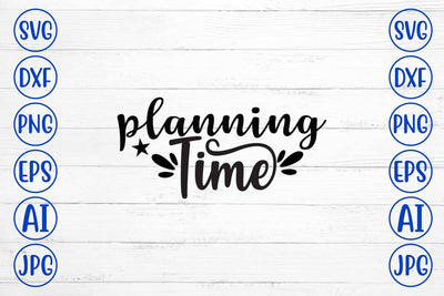Planning Time SVG Design SVG Syaman 