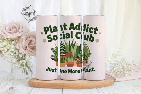 Plant Addict Tumbler Wrap Sublimation sassyprint 
