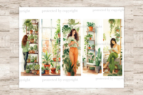 Plant Lover Bookmark | Botanical Printable SVG GlamArtZhanna 