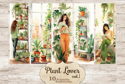 Plant Lover Bookmark | Botanical Printable SVG GlamArtZhanna 