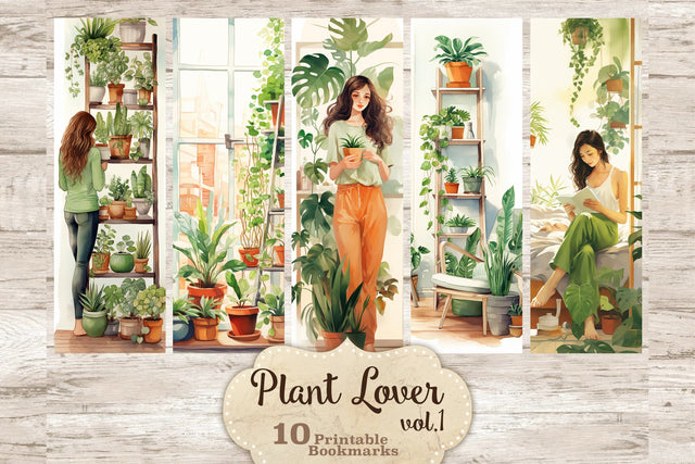 Plant Lover Bookmark | Botanical Printable SVG GlamArtZhanna 