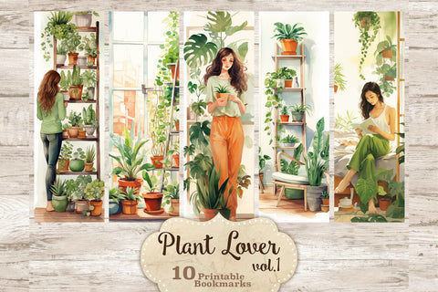 Plant Lover Bookmark | Botanical Printable SVG GlamArtZhanna 