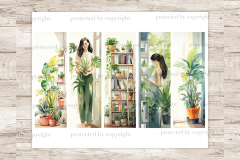 Plant Lover Bookmark | Botanical Printable SVG GlamArtZhanna 