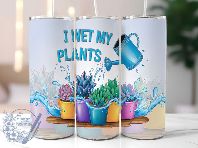 Plant Lover Funny Garden Succulent Tumbler, Funny Garden Tumbler, Houseplant Tumbler, Gardening Humor Tumbler, Watering Plants Tumbler, 20oz Sublimation Wrap, Succulent Tumbler Sublimation ToriDesigns 