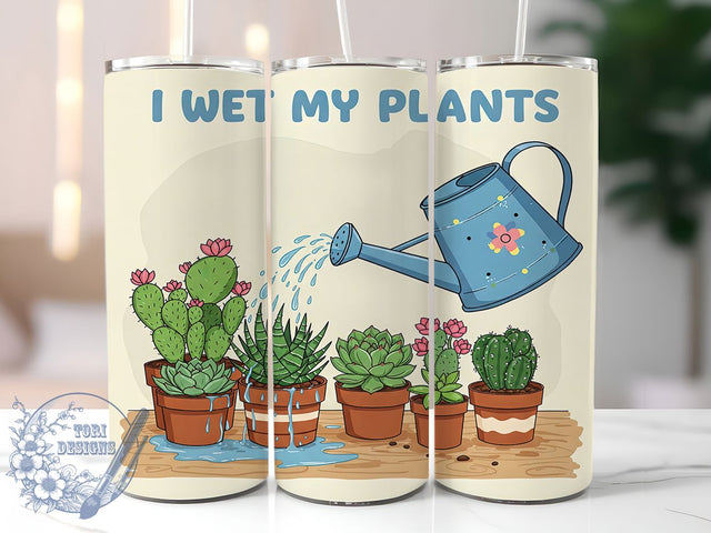 Plant Lover Funny Garden Succulent Tumbler, Funny Garden Tumbler, Houseplant Tumbler, Gardening Humor Tumbler, Watering Plants Tumbler, 20oz Sublimation Wrap, Succulent Tumbler Sublimation ToriDesigns 