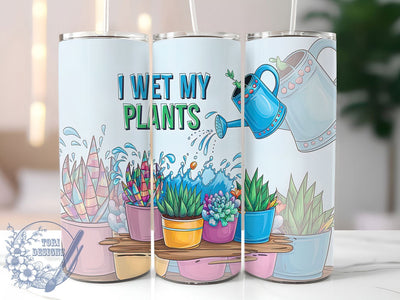 Plant Lover Funny Garden Succulent Tumbler, Funny Garden Tumbler, Houseplant Tumbler, Gardening Humor Tumbler, Watering Plants Tumbler, 20oz Sublimation Wrap, Succulent Tumbler Sublimation ToriDesigns 