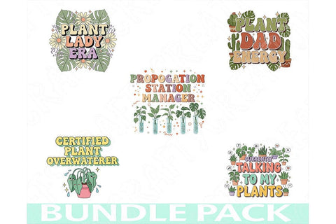 Plant Lover Png Bundle, Gardening Quotes Clipart, Funny Plant Saying, Boho Garden Pngs, Houseplant Aesthetic, Green Thumb Sublimation Design SVG TiffsCraftyCreations 