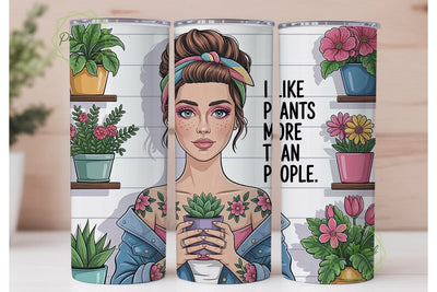 Plant Lover Tumbler Wrap PNG Sublimation PixelChick 