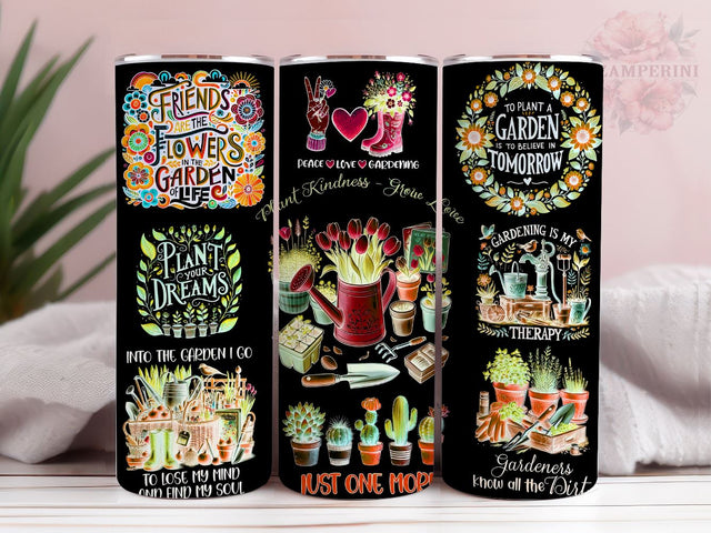 Plant Lovers 20oz Tumbler Wrap PNG, Gardening Is My Therapy Tumbler Png, Straight & Tapered Tumbler Wrap, Instant Digital Download Sublimation Li Zamperini 