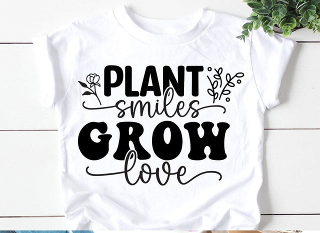 Plant smiles grow love SVG SVG CraftingStudio 