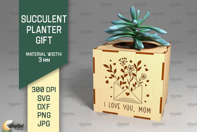 Plant Stand Laser Cut. 3D Flower Pot Holder SVG SVG Evgenyia Guschina 