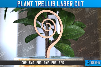Plant Trellis Laser Cut | Laser Cut Design | CNC File SVG Fly Design 