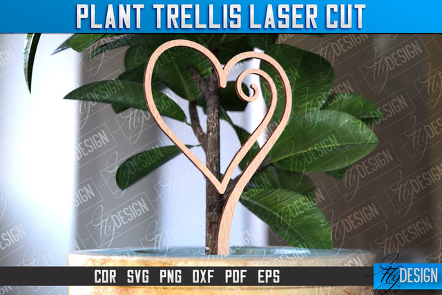 Plant Trellis Laser Cut | Laser Cut Design | CNC File SVG Fly Design 