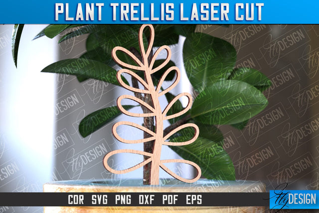 Plant Trellis Laser Cut | Laser Cut Design | CNC File SVG Fly Design 