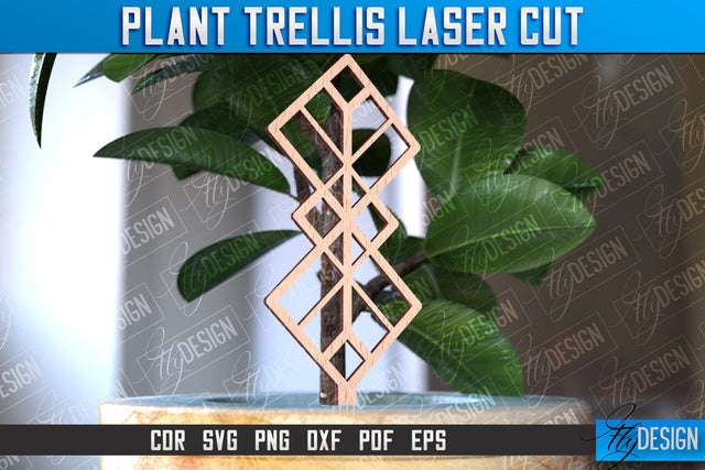 Plant Trellis Laser Cut | Laser Cut Design | CNC File SVG Fly Design 