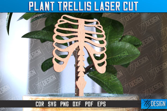 Plant Trellis Laser Cut | Laser Cut Design | CNC File SVG Fly Design 
