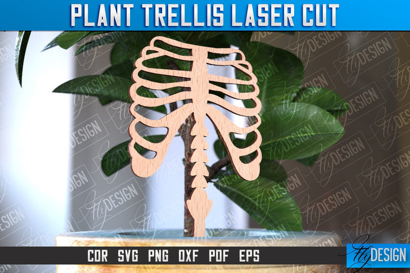 Plant Trellis Laser Cut | Laser Cut Design | CNC File - So Fontsy