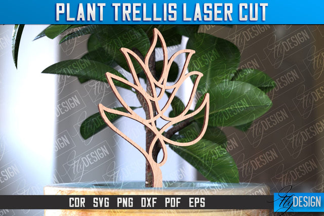Plant Trellis Laser Cut | Laser Cut Design | CNC File SVG Fly Design 