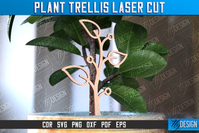 Plant Trellis Laser Cut | Laser Cut Design | CNC File SVG Fly Design 