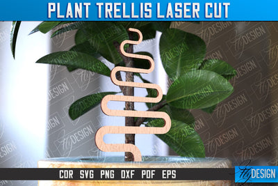 Plant Trellis Laser Cut | Laser Cut Design | CNC File SVG Fly Design 