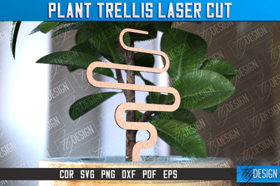 Plant Trellis Laser Cut | Laser Cut Design | CNC File SVG Fly Design 